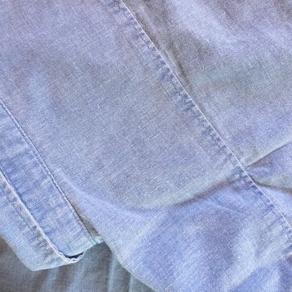 ZARA Blue Chambray Button-Up Shirt - Size 10 (Kids 140 cm) - Picture 8 of 10